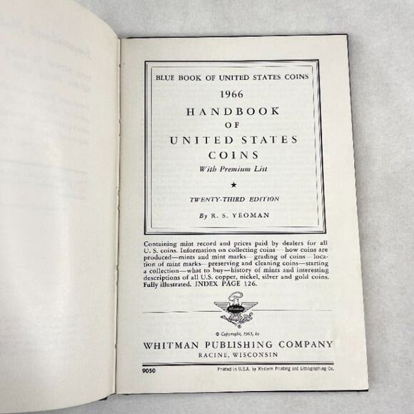 Vintage 1966 Handbook of United States Coins Book - Picture 3 of 8
